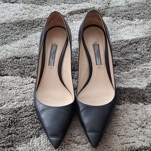 PRADA Black kitten heel pumps size US6.5